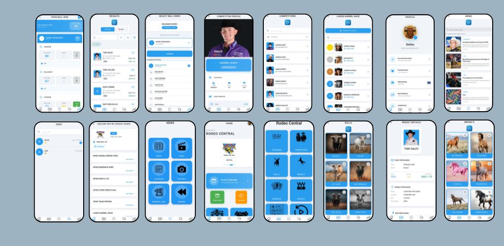 Rodeo Central FlutterFlow mobile app